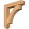 Ekena Millwork Westlake Arts and Crafts Smooth Bracket w/ Offset Brace, Western Red Cedar, 5 1/2"W x 24"D x 24"H BKT0604X24X24WTL03SWR - alternate 1